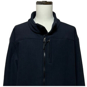 Carhartt Jacket Mens 3XL Navy Blue J173 Full Zip Fleece Lined Thick Warm Thermal